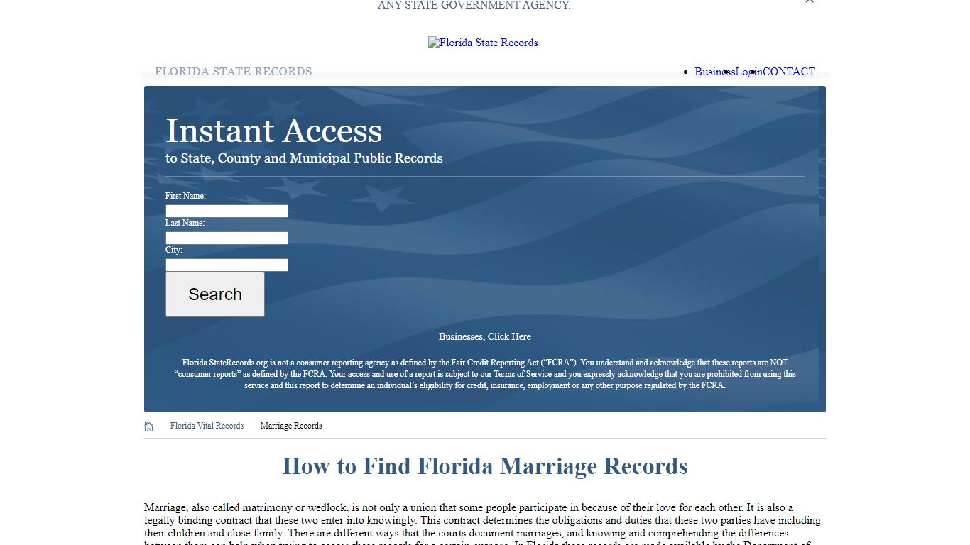 How to Find Florida Marriage Records